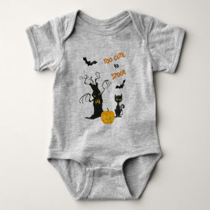 Too Cute to Spook Halloween Baby Bodysuit
