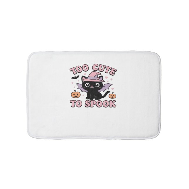 Too Cute to Spook – Halloween Cat Edition Classic  Bath Mat (Front)