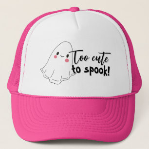 Too Cute to Spook Halloween Ghost Trucker Hat