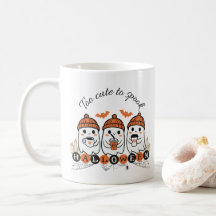 Too Cute to Spook Halloween Ghosts Mug