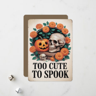 "Too Cute To Spook" Halloween Holiday Card