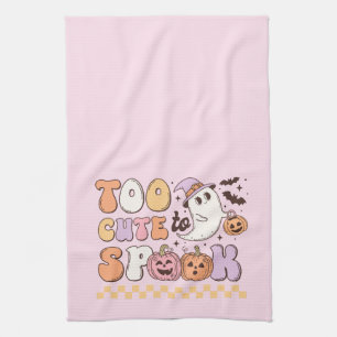 Too Cute to Spook Halloween Kitchen Towel
