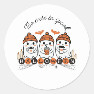 Too Cute to Spook Halloween Stickers