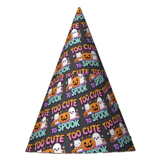 Too Cute to Spook – Kawaii Pastel Halloween Party Hat