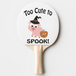 Too Cute To Spook Pig Ping Pong Paddle