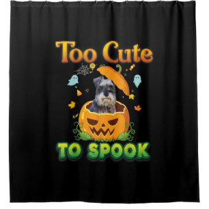 Too Cute To Spook Schnauzer Dog Halloween Pumpkin