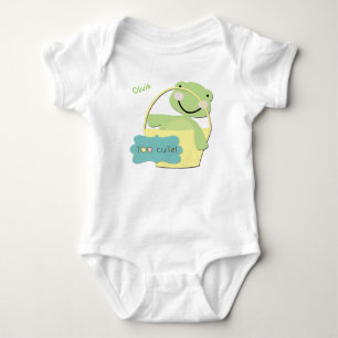Too Cute Turtle Personalized Baby Bodysuit