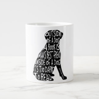 Too Dark to Read Large Coffee Mug