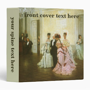 Too Early by James Tissot, Vintage Victorian Art Binder