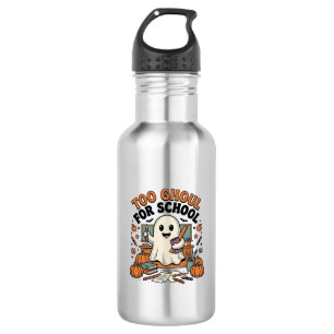 Too Ghoul For School Vintage Ghost Teacher Hallowe 532 Ml Water Bottle