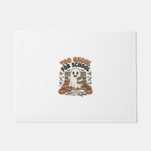 Too Ghoul For School Vintage Ghost Teacher Hallowe Doormat