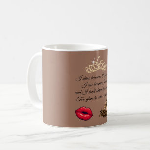 Too Glam To Care – Chic Quote Coffee Mug