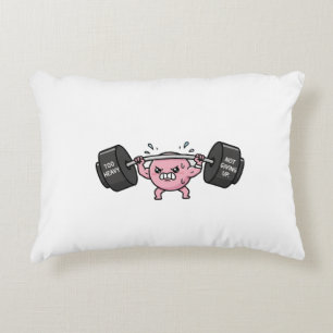 "Too Heavy, Not Giving Up" Accent Pillow