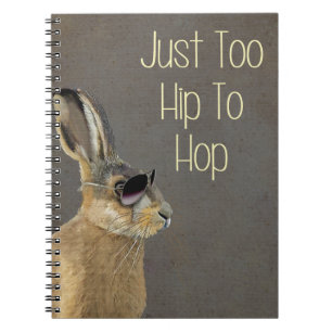 Too Hip To Hop Grey Notebook