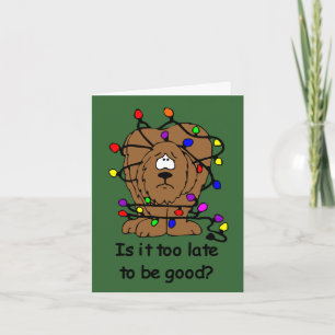 Too late to be good? Christmas card