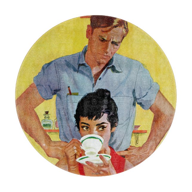 Too Late To Make Up Cutting Board (Front)