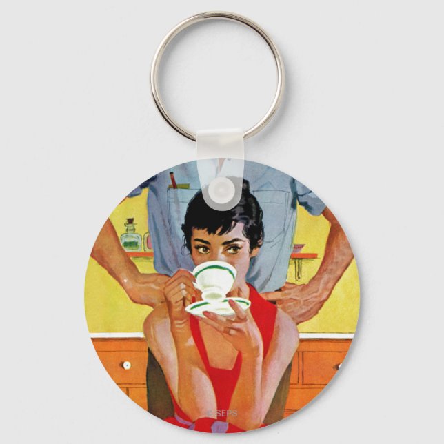 Too Late To Make Up Keychain (Front)