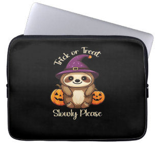 Too Lazy to be Scary Cute Halloween Sloth Classic Laptop Sleeve
