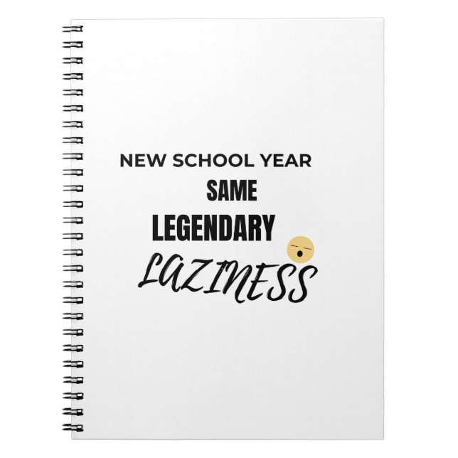 Too Lazy to Focus Notebook (Front)
