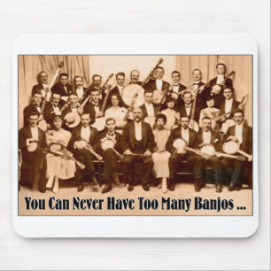 Too Many Banjos Mousepad