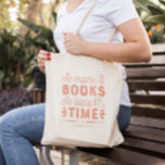 Too Many Books Editable Colour Personalized Tote Bag<br><div class="desc">This lovely design can be customized to your favourite colour combinations. Makes a great gift! Find stylish stationery and gifts at our shop: www.berryberrysweet.com.</div>