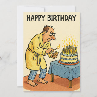 Too Many Candles Holiday Card