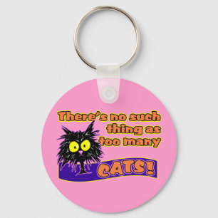 TOO MANY CATS KEYCHAIN