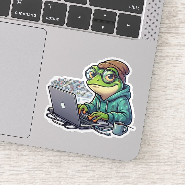 Too Many Tabs Frog (Detail)