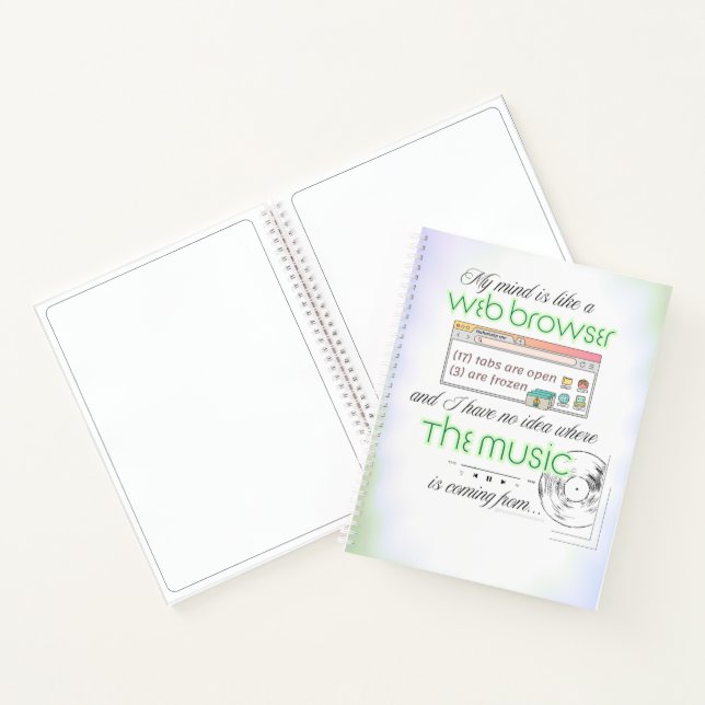 Too Many Thoughts - Spiral Notebook (Inside)