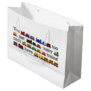 Too Many Trains! Large Gift Bag