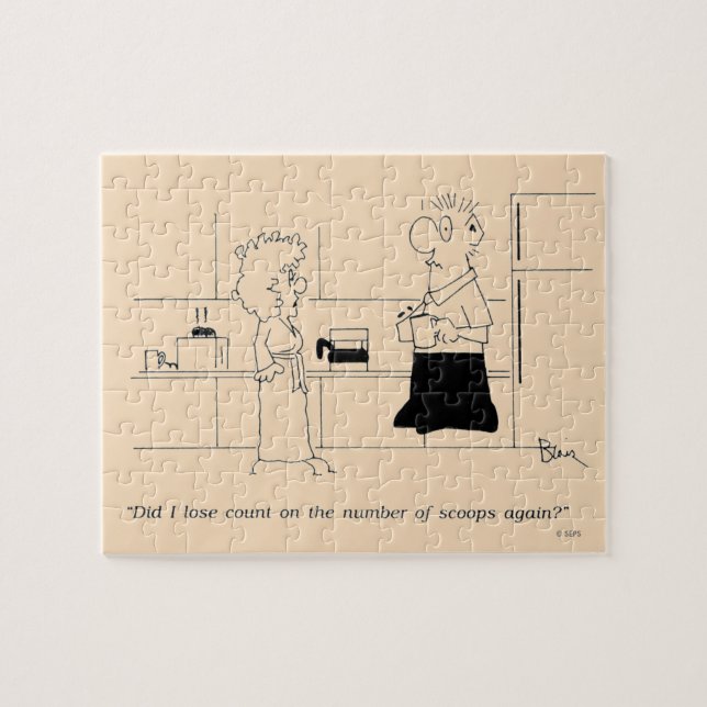 Too Much Coffee Jigsaw Puzzle (Horizontal)