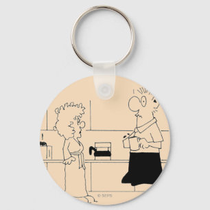 Too Much Coffee Keychain