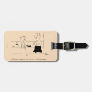 Too Much Coffee Luggage Tag