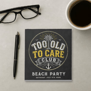 Too Old to Care Club My Give- A-Damn is Broken Notepad