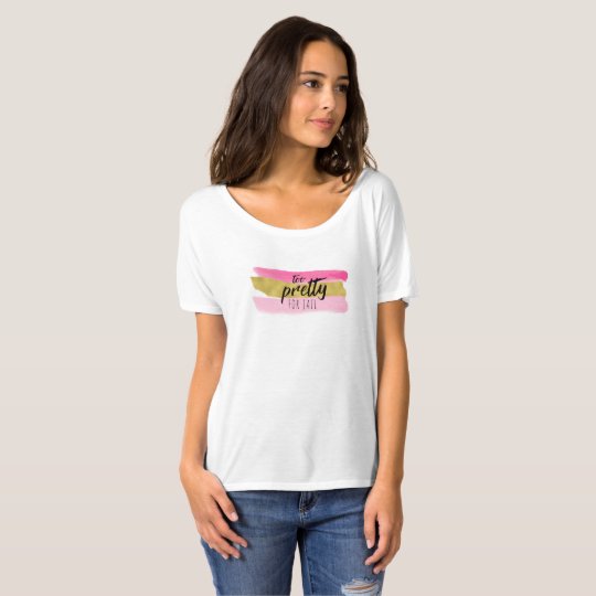 Too Pretty for Jail Slouchy Boyfriend Shirt