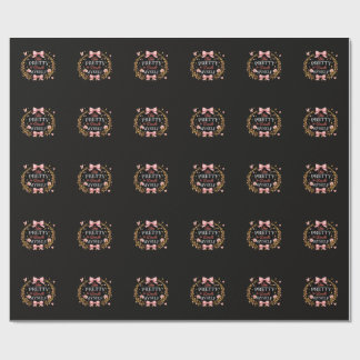 Too Pretty To Doubt Myself Coquette Bow Self Love  Wrapping Paper