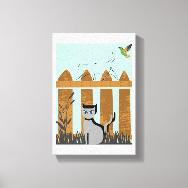 Too Purrrfect Canvas Print (Front)