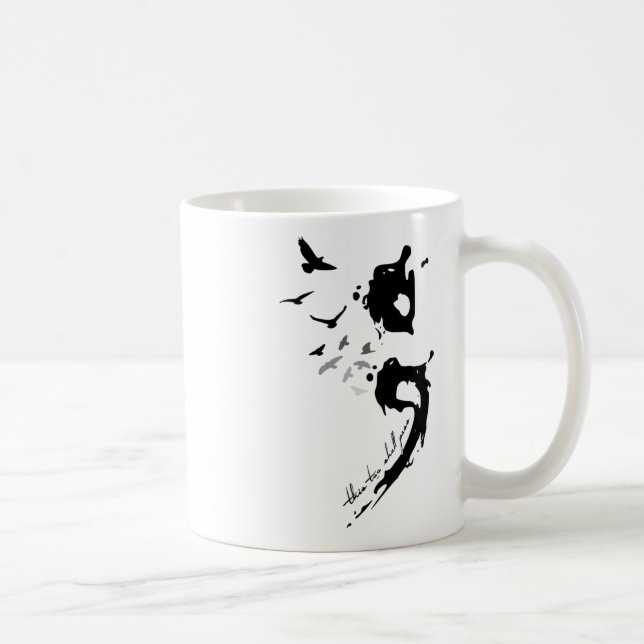 Too Shall P Mental Health Problems Semicolon  Coffee Mug (Right)