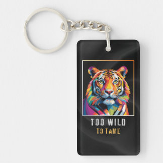 Too Wild to Tame – Colorful Geometric Tiger Head