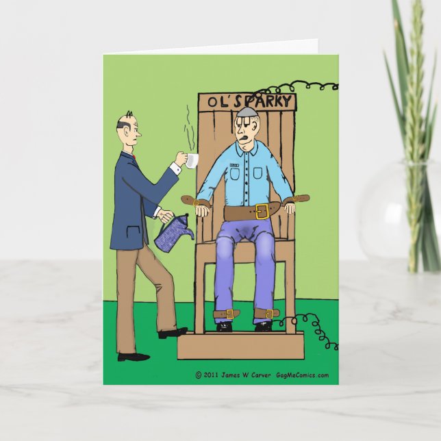 "Too Wired" Thank You Card (Front)
