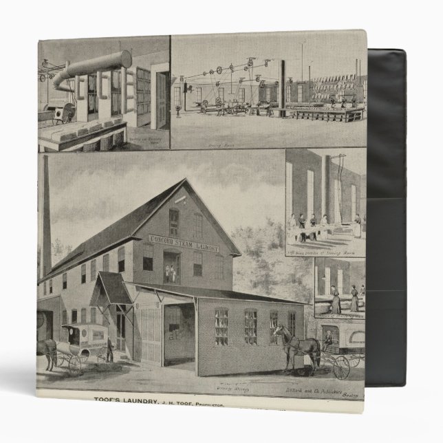 Toof's Laundry, Concord, NH Binder (Front/Inside)