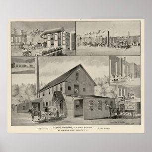 Toof's Laundry, Concord, NH Poster