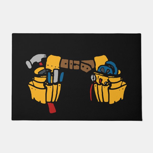 Tool Belt Graphic Doormat (Front)