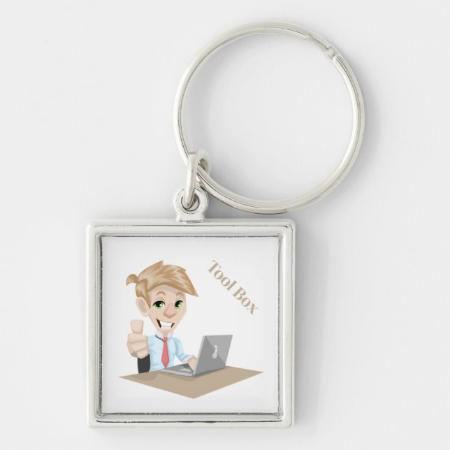 Tool Box Cartoon Keychain (Front)