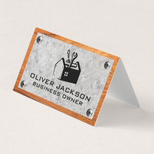 Tool Box   Concrete Wood and Metal Screws Business Card