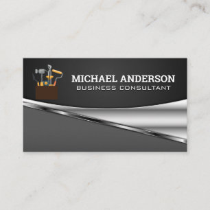 Tool Box Metallic Business Card