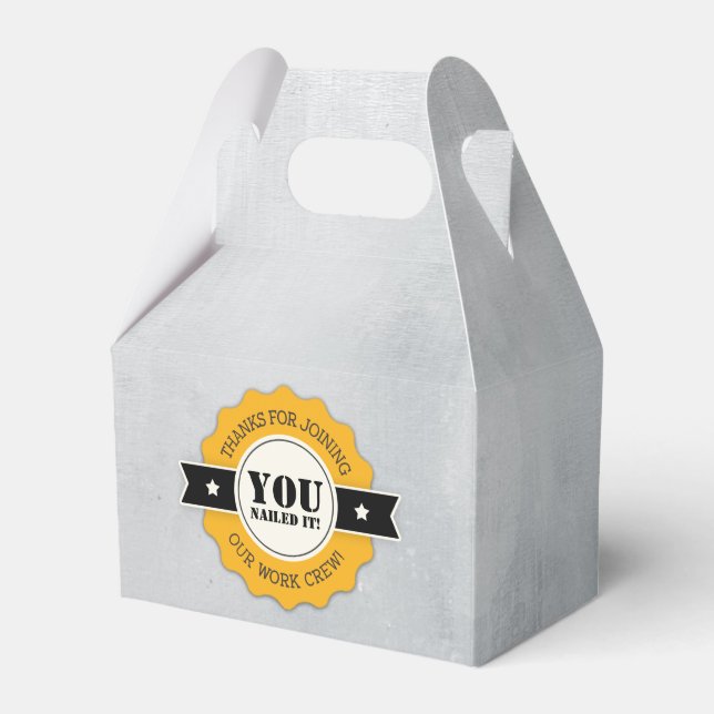 Tool & Construction Themed Party Favour Boxes (Front Side)