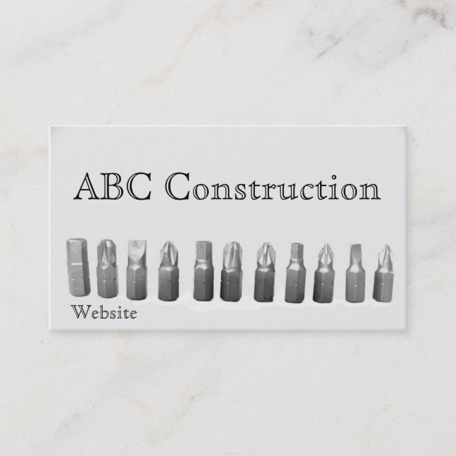 Tool Tips Business Card (Front)