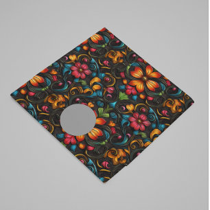Tooled Engraved Leather Look Flowers Tissue Paper