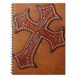 Tooled leather pattern Notebook